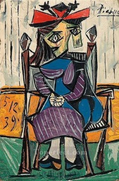 Pablo Picasso Painting - Mujer sentada 3 1962 cubismo Pablo Picasso